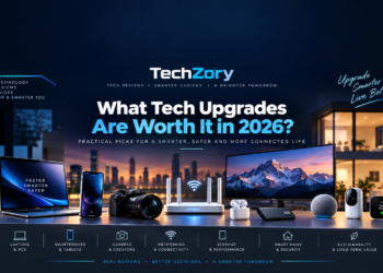 Tech upgrades worth considering in 2026 including laptops, smartphones, networking, storage, and smart home devices