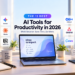 Best AI tools for productivity in 2026 including ChatGPT, Gemini, Claude, Notion AI, Grammarly, Zapier, Asana, Canva, Otter.ai, GitHub Copilot, Microsoft 365, and Perplexity.