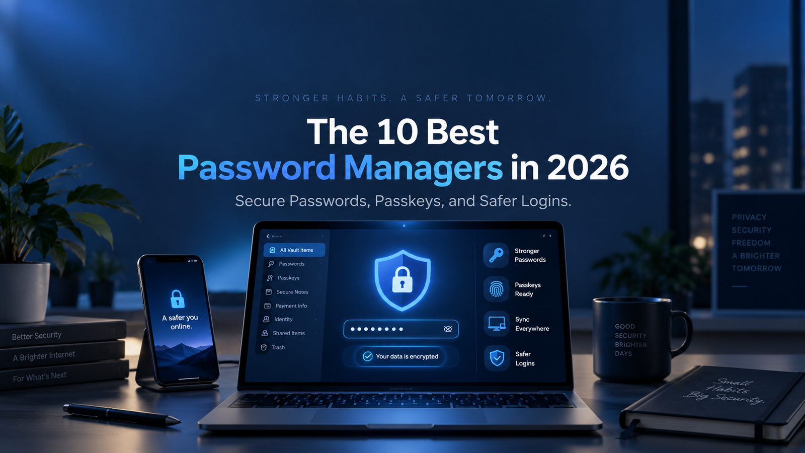 Best password managers in 2026 for secure passwords, passkeys, encrypted vaults, and safer logins