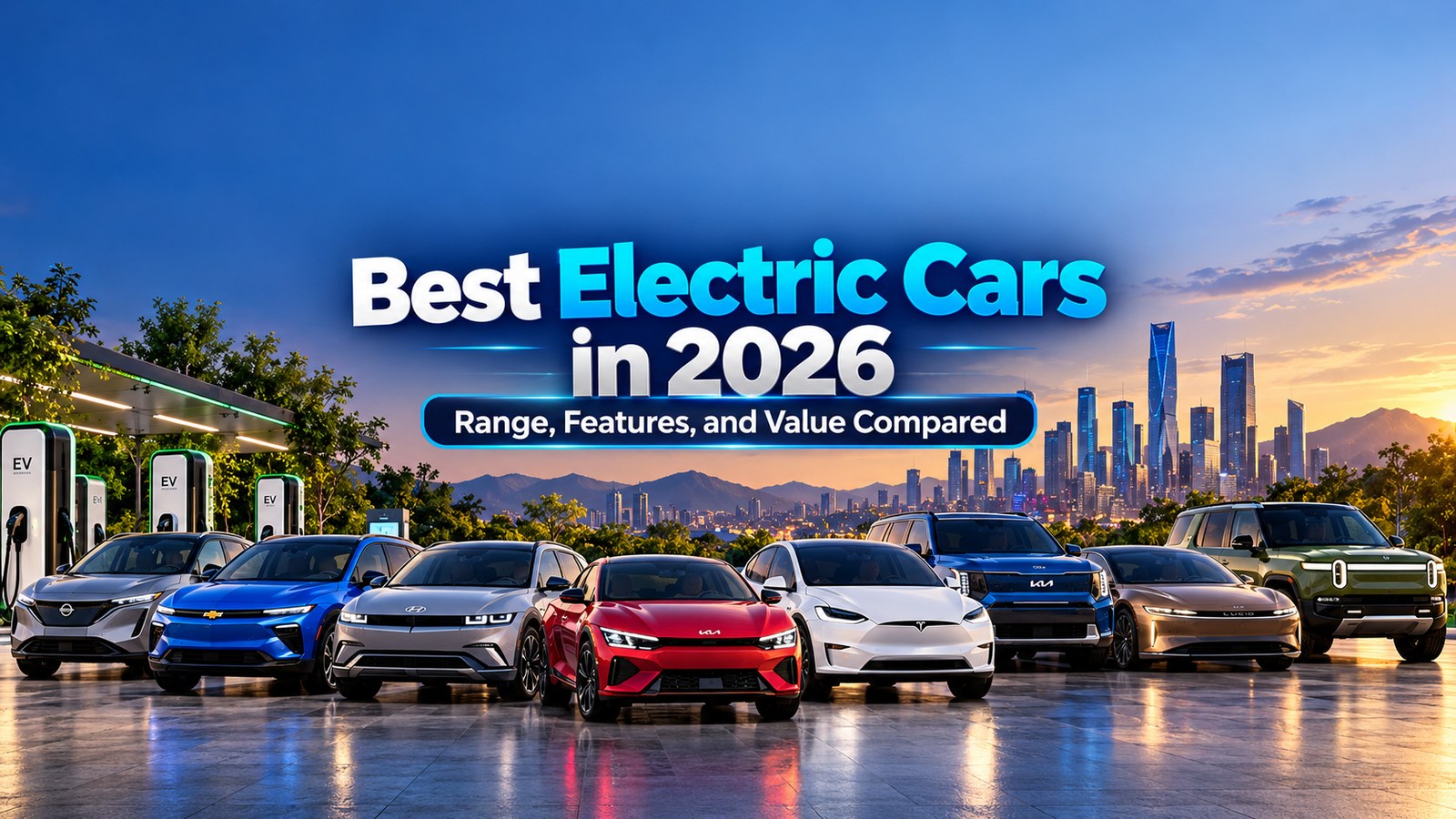 Best electric cars in 2026 compared by range features and value