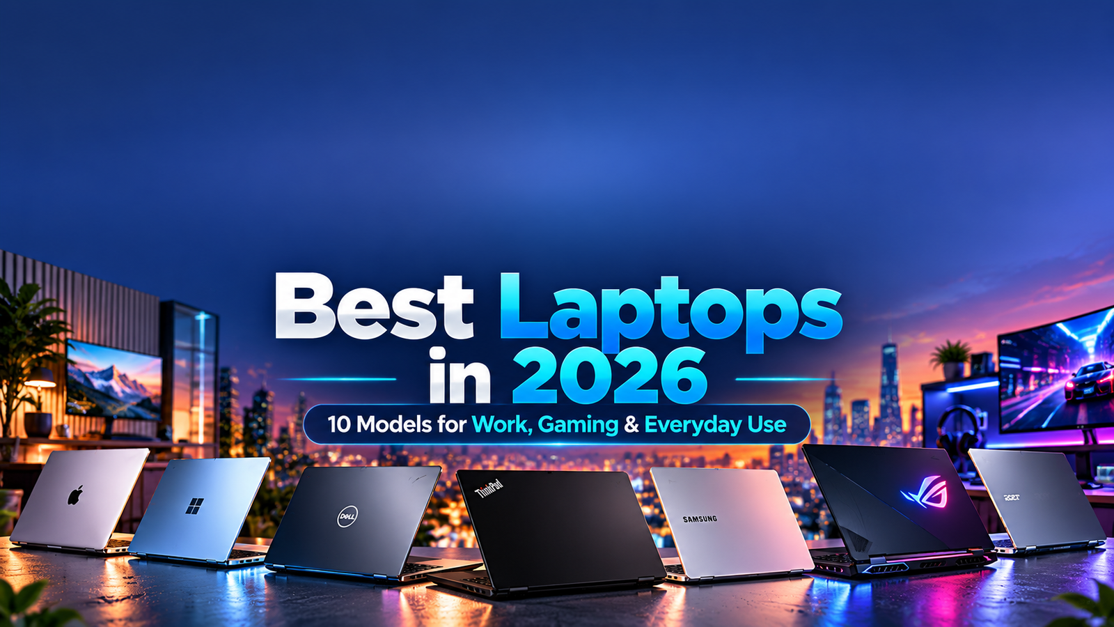 Best laptops in 2026 for work, gaming, students, creators, and everyday use