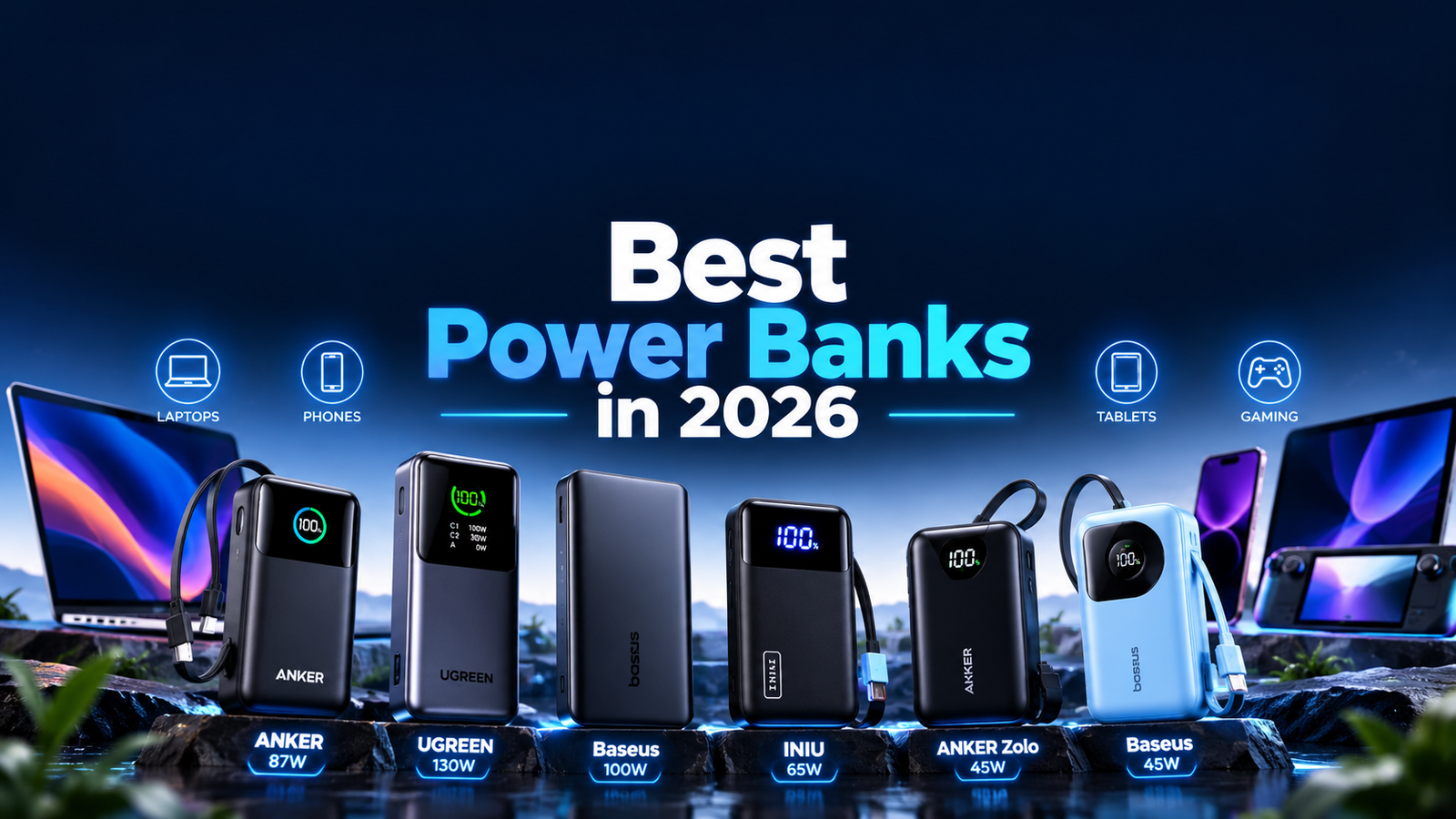 Best power banks in 2026 from Anker, UGREEN, Baseus and INIU compared