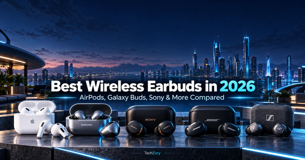Best wireless earbuds in 2026 including AirPods, Galaxy Buds, Sony, Bose, and Sennheiser models