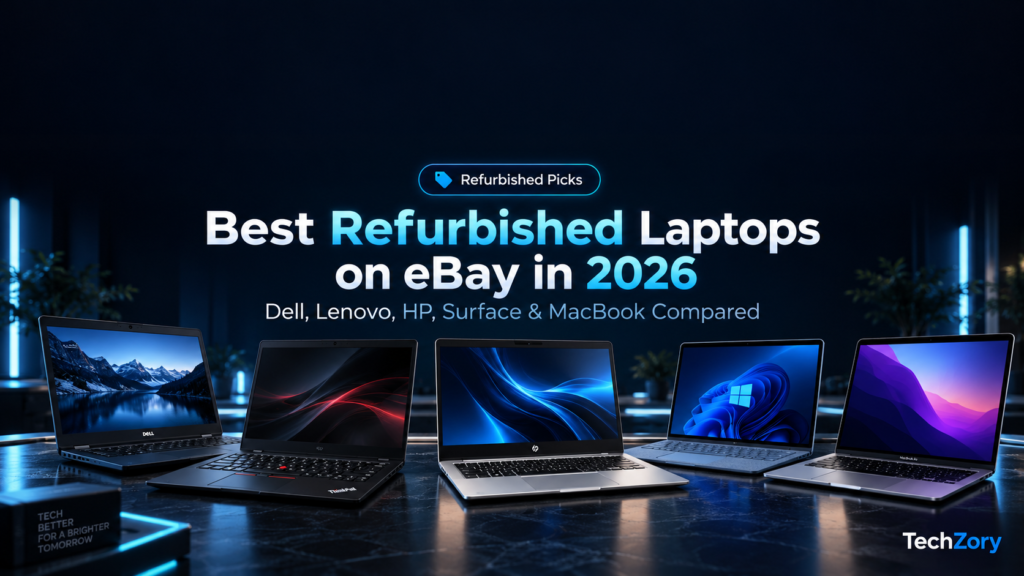 Best refurbished laptops on eBay in 2026 featuring Dell, Lenovo, HP, Microsoft Surface and Apple MacBook