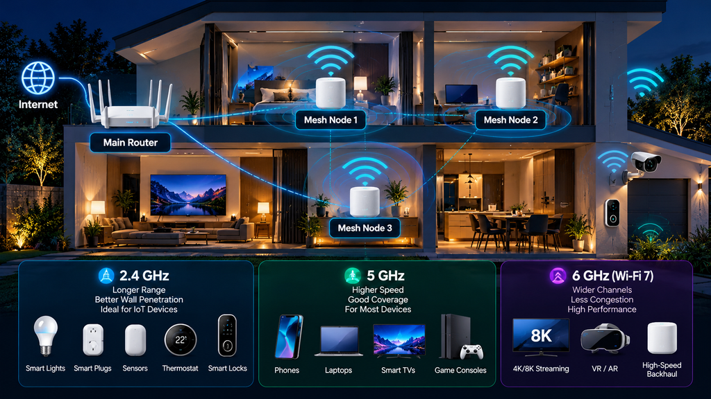 Mesh Wi-Fi for Smart Homes in 2026: Essential Wi-Fi 7 Guide